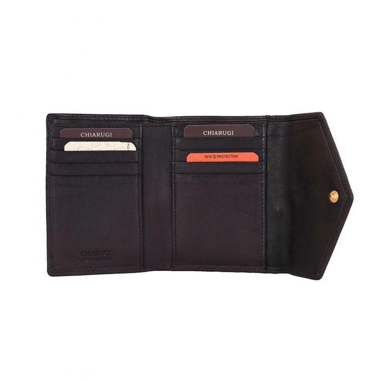 Portafoglio Slim Carte Portafoglio Slim Uomo/donna In Pelle - Porta Carte D'identità E Banconote - Design Pieghevole IPhone Portafoglio - Foto 1